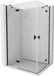 Mexen Mist-H Duo cabine de douche pivotante gauche 110 x 75, transparent, noir