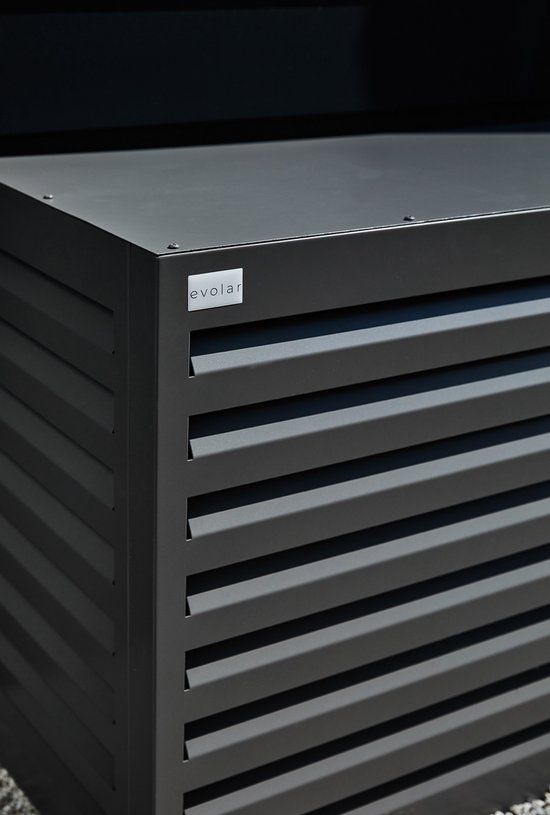 Evolar EVO-COVER-MA - Airco & Warmtepomp Buitenunit Omkasting - Medium - Licht Antraciet