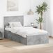vidaXL Bedframe met hoofdeinde Beton Grijs 100 x 200 cm Bewerkt hout