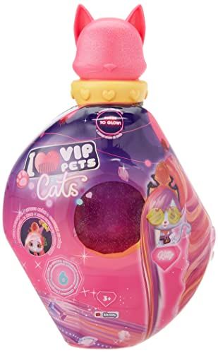 VIP Pets Mystery Pop - Verzamelobject met kattenkop - Lang haar om te stylen - Cadeau voor kinderen +3 jaar