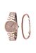 Invicta Ocean Voyage 48840 Montre Femme - Mouvement Quartz - Acier Inoxydable avec Cadran Or Rose - 32 mm - Avec Bracelet Assorti