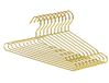 Nature Smile 45 cm zware metalen hangers, ruimtebesparende kleerhangers, metalen kleerhangers, kleerhanger, standaard pakhangers, ideaal voor dagelijks gebruik, 10 stuks, goud