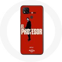 Maniacase Hoesje voor Xiaomi Redmi 9C La Casa De Papel El profesor tekening