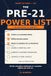 The Pre-21 Power List