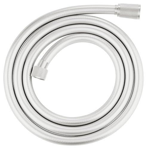 GROHE Silverflex Doucheslang met draaivrije werking (1,75 m, treksterkte 50 kg, drukbestendigheid tot 5 bar, hittebestendigheid 70 °C, universele aansluiting G 1/2" x 1/2"), Supersteel, 28388DC1