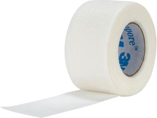 3M Micropore tape - 2,5cm - Huidvriendelijk - Hypoallergeen - Wit