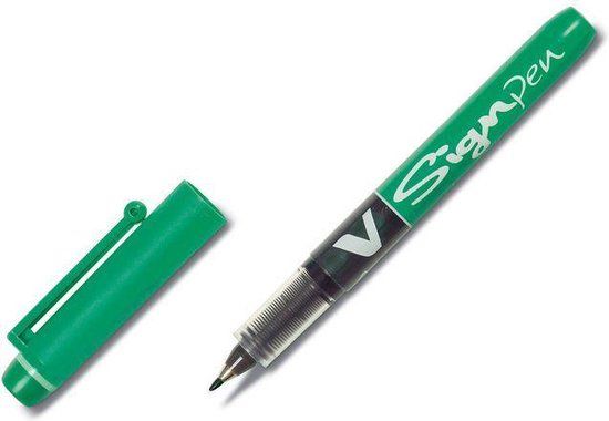 Pilot V Sign - Fineliner - 0.6 mm - Green (Pack of 12)
