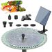 Zonnefontein DIY - 2,5 W zonnepaneel - 6 sproeikoppen - Pour bain d'oiseaux et étang