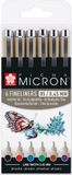 Sakura Fineliner Pigma Micron 05 Basic 6 Colors | 6 Pieces