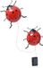 Maximex - Lampes de jardin solaires, coccinelles LED, 2 pièces, 20 cm