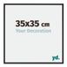 Your Decoration - Cadre photo 35x35 cm - Aluminium - Noir brillant - Miami