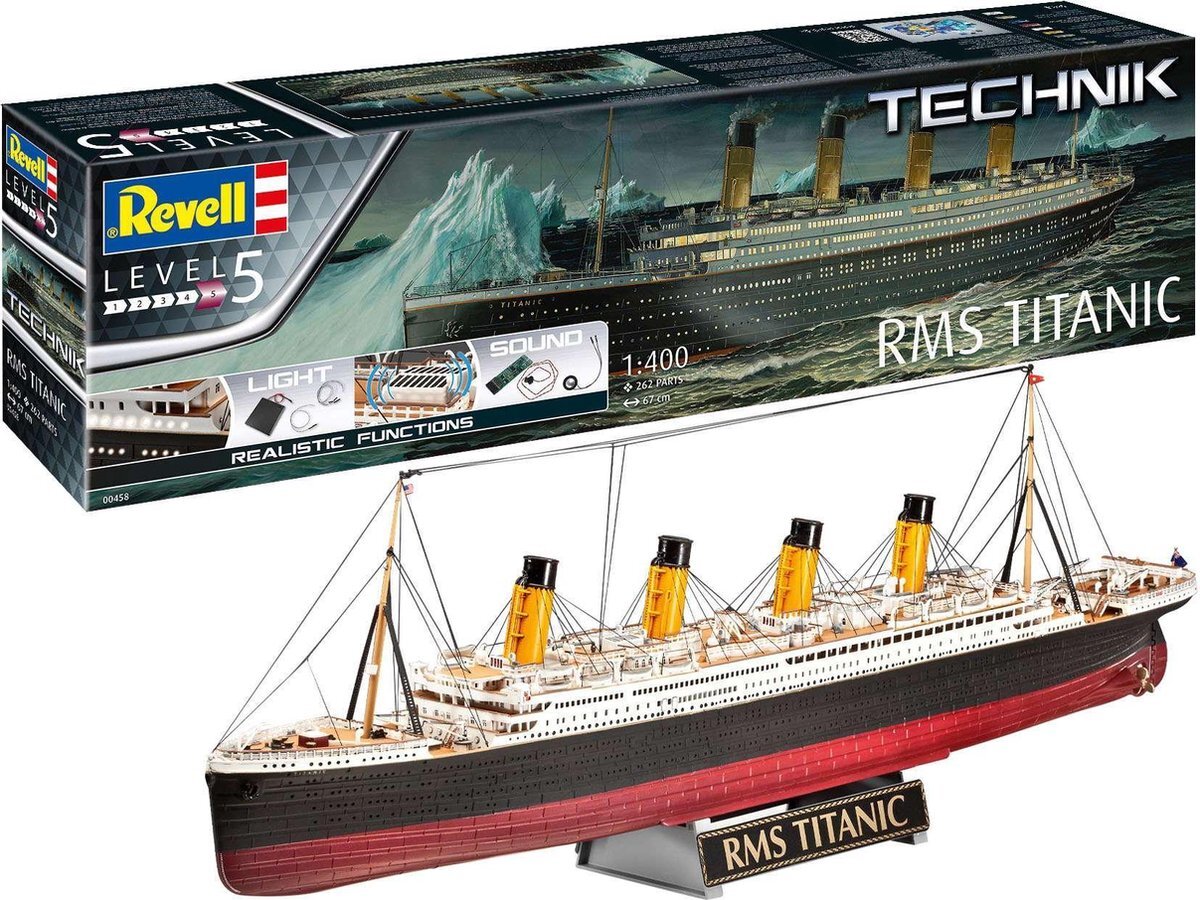 Revell 1:400 00458 RMS Titanic Ship - Technik Plastic kit