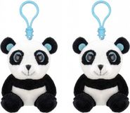 Wild Republic Panda Sleutelhanger - 2x stuks - 9 cm - Pluche - Dieren Knuffel