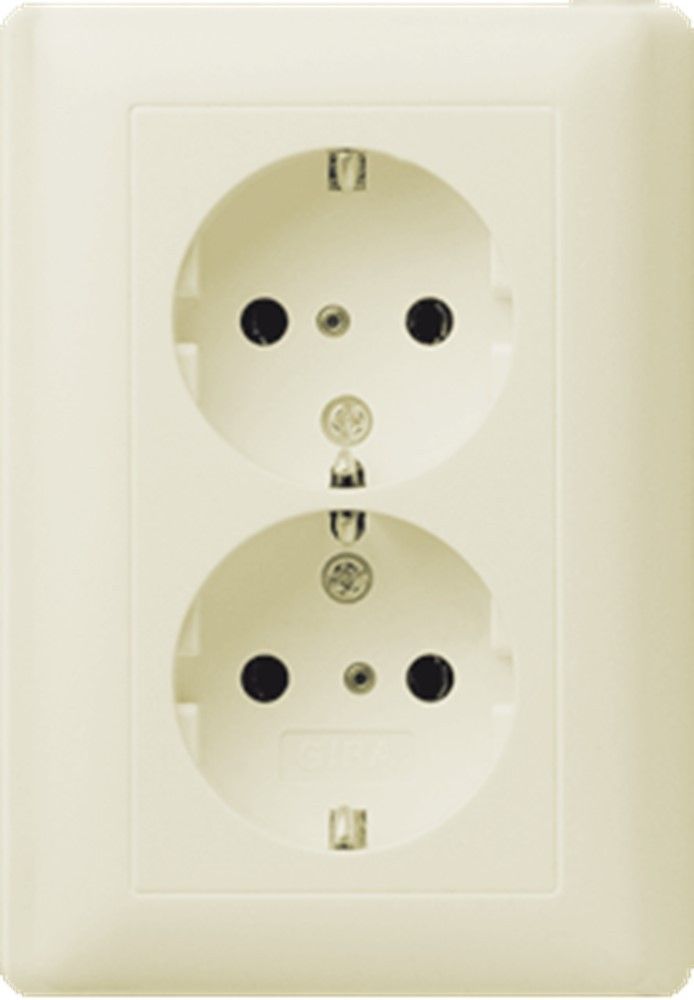 Gira wcd 78801 dubb 2 pra steek inb crème