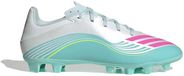 Adidas F50 Messi Club FG/MG Voetbalschoenen - Unisex - Maat 45 1/3 - Wit/Roze/Aqua