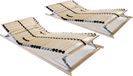 Maison Exclusive - Cadres à lattes (lot de 2) avec 28 lattes, 7 zones, 80 x 200 cm