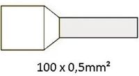 Cimco Adereindhuls Geïsoleerd 0,5mm2 Grijs 100 Stuks