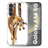 Cokitec Samsung Galaxy A56 5G hoes wit giraffe dier