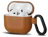 Housse en cuir pour AirPods 4 avec mousqueton