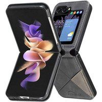 Samsung Housse pour Galaxy Z Flip 7 - etui coque pochette portefeuille - NOIR