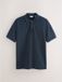 Next Heren Poloshirt met knopen en korte mouwen - Navy Blue - Maat L