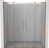 Mexen Velar L Duo porte de douche coulissante 200, transparent, cuivre brossé