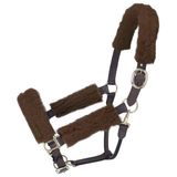 Tough1 Fleece halster, set, voor paard