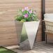 VidaXL Plantenbak zilver 50 x 50 x 75 cm roestvrij staal