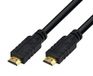 PremiumCord 4K High Speed HDMI 2.0 kabel M/M 18 Gbps met versterker, compatibel met video 4K @60Hz, Deep Color, 3D, ARC, HDR, 3x afgeschermd, vergulde aansluitingen, zwart, 25 m