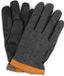 Hestra Handschoen Wool Tricot Leer Antraciet Zwart - Maat 10 - Heren