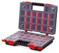 Boîte de rangement 344 x 249 x 100 mm - 40 compartiments - Double face - Couvercle transparent