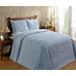 Better Trends Rio Collection Chenille bedsprei, 100% katoen, kingsize, bloemenontwerp, blauw