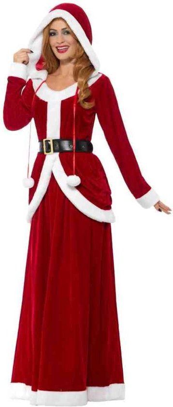 Deluxe Smiffys Deluxe Ms Claus Kostuum - Rood - S