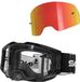 Schnorr - Lunettes de motocross MX Pro | Visière claire (S0), anti-buée, avec visières rouges interchangeables pour système tear-off/roll-off