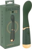 Emerald Love Luxurious G-spotvibrator Groen/Goud 19,5 cm