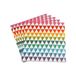 Homéa Set van 20 papieren servetten, 3-laags, 33 x 33 cm, geometrische regenboog