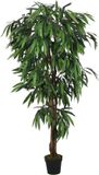 vidaXL Kunstplant mangoboom 600 bladeren 150 cm groen