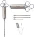 KLAUSBERG KB-7842 Injecteur à marinade pour viande – Acier inoxydable, 60 ml, Set avec 3 aiguilles et accessoires