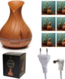 EDEN Aroma Diffuser - Luchtbevochtiger - Houtlook - Met licht - Hout