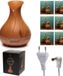 EDEN Aroma Diffuser - Luchtbevochtiger - Houtlook - Met licht - Hout