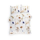 Heckett & Lane Flanel dekbedovertrek Yaza (Multi) - 200x200/220 cm