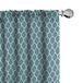 ABAKUHAUS Rideaux Géométrique bleu-blanc – Set de 2 pièces 75x225 microfibre