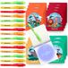 BONNYCO Onzichtbare Inktpen en Schrijfblok, 16 Stuks Jungle Dieren Vuller bij Kids Verjaardagen. Tas Vuller bij Jongens Meisjesfeestjes, Feestgerei de Pinata. Schoolprijs, Geschenk Kinderen