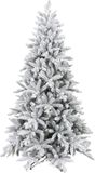 HOMCOM Kunstkerstboom Groen Kunststof, Metaal Ø110 x 180H cm