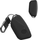kwmobile Autosleutel Hoes Compatibel met BMW 4-knops X7 X1 U11 iX ix1 7-serie G07 I7 autosleutel – TPU Sleutelhoes – Sleutelschaal in grijs – Met Sleutelring
