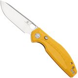 Bestechman Angry Owl BMK12A-1 Satin D2, Yellow G10, zakmes