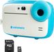 AGFA PHOTO Pack Realikids Instant Cam + 1 carte Micro SD 32GB - Appareil Photo Instantané Enfant, Ecran LCD 2,4', Batterie Lithium, Miroir Selfie et filtre photo - Bleu