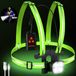 Lampe de course rechargeable par USB sans marque 500 lumens étanche IPX6 - 3 modes - réglable à 90 degrés - Vert