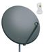 Premiumx Satellitenanlage, 100 cm Schüssel, Stahl, Anthrazit, mit Single LNB