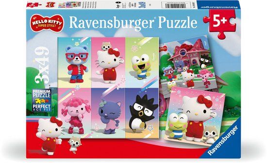 Ravensburger Hello Kitty 3x49 stukjes puzzel